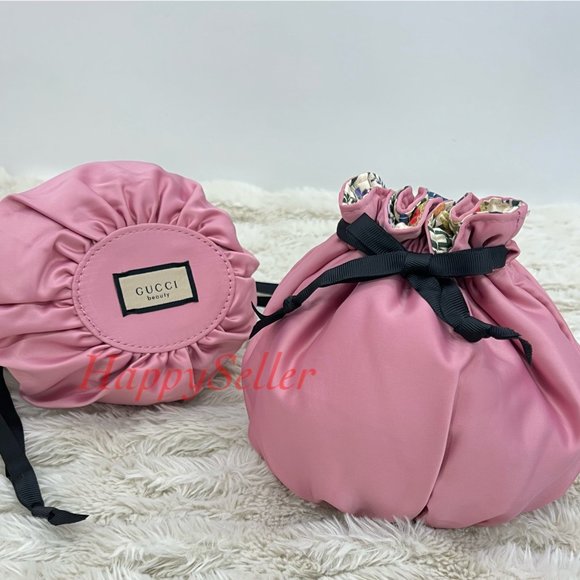 Gucci Pink Cosmetic Bag Set - Picture 1 of 12